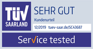 Logo - TÜV Service tested - Sehr gut