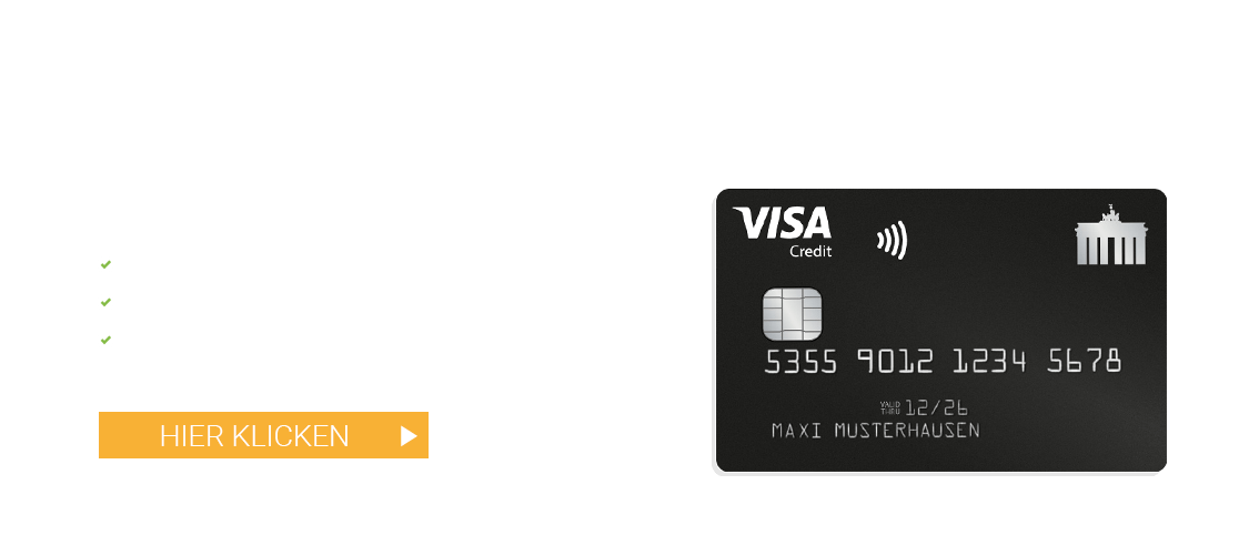 Deutschland Kreditkarte Classic Visa Kreditkarte