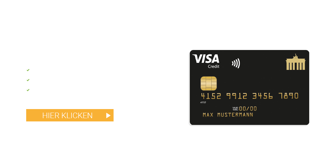Deutschland Kreditkarte Gold Visa Kreditkarte mit Reiseversicherungen